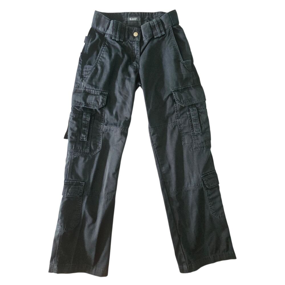5.11 Tactical Pants EMS Womens Sz 2 Regular Black Cargo Pockets Utility
